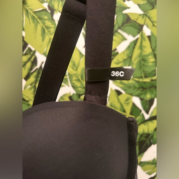 New! DKNY Sheers Strapless Mesh-Panel Thong Bodysuit size 36C - Picture 7 of 7